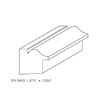 1.330" x 1.555" Custom Brazilian Cherry Backband - SPL9665