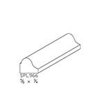 5/8" x 3/4" Hard Maple Custom Shoe Moulding - SPL966