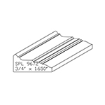 3/4" x 1.650" Cherry Custom Bed Moulding - SPL9672