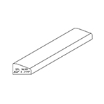 0.460" x 0.775" Ash Custom Shoe Moulding - SPL9699