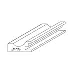 5/8" x 1.825" Clear Western Red Cedar Custom Cabinet Door Rails - SPL9702