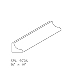 5/8" x 3/4" Custom Brazilian Cherry Cove Moulding - SPL9706