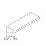 0.660" x 0.890" Custom Ash Shoe Moulding - SPL9710