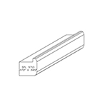 0.945" x 0.970" Custom Brazilian Cherry Backband - SPL9713