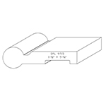 1-1/2" x 5-1/4" Custom Cherry Accessory Moulding - SPL9715