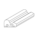 1/2" x 0.905" Custom Hard Maple Accessory Moulding - SPL9723