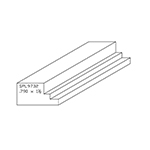 0.790" x 1-1/2" Custom Knotty Eastern White Pine Accessory Moulding - SPL9732