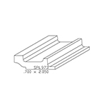 0.700" x 2.050" Custom F/J Primed Poplar Miscellaneous Moulding - SPL973