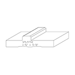 1-1/4" x 5-1/2" Custom Cherry Accessory Moulding - SPL9752