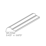 0.415" x 7/8" Custom Ash Accessory Moulding - SPL9760