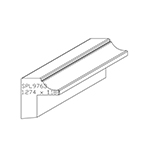 1.274" x 1.188" Brazilian Cherry Custom Backband - SPL9763