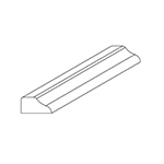 0.465" x 0.895" Hard Maple Custom Shoe Moulding - SPL9776