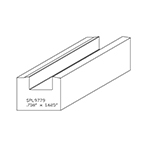 1.200" x 1-5/8" Ash Custom Miscellaneous Moulding - SPL9779