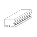 1.255" x 1-5/8" Ash Custom Miscellaneous Moulding - SPL9782