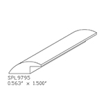 0.563" x 1-1/2" Hard Maple Custom Threshold - SPL9795