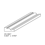 0.360" x 0.950" Custom Hickory Panel Moulding - SPL9807