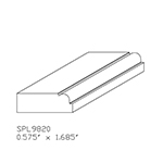 0.575" x 1.685" Brazilian Cherry Crown Material - SPL9820