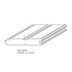 0.562" x 3.310" Poplar Custom Wainescoate - SPL9824