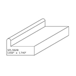 1.050" x 1.740" Brazilian Cherry Custom Picture Moulding - SPL9828