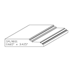 0.665" x 3.425" Ash Custom Stair Tread Trim - SPL9831