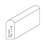 0.718" x 1-5/8" Poplar Custom Miscellaneous Moulding  - SPL9840