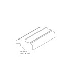 1.028" X 1.611" F/J Primed Poplar Custom Miscellaneous Moulding