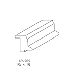 1-1/16" x 1-1/8" Natural Alder Custom Backband - SPL989