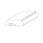 1.062" X 3-1/4" Poplar Custom Shoe Moulding