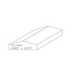 0.885" X 2-7/8" Ash Custom Shoe Moulding