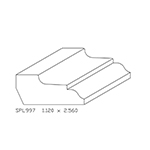 1.120" x 2.560" Custom Hard Maple Miscellaneous Moulding - SPL997