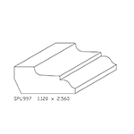 1.120" x 2.560" Custom Poplar Miscellaneous Moulding - SPL997