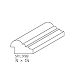 3/4" x 1-1/4" White Oak Custom Backband - SPL998