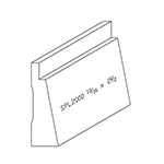 13/16" x 2-1/2" Character Grade White Oak Custom Baseboard - SPL2000