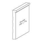 0.990" x 7-1/2" Quarter Sawn White Oak Custom Baseboard - SPL2001