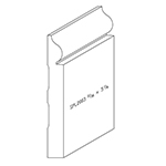 11/16" x 5-1/4" Character Grade White Oak Custom Baseboard - SPL2003