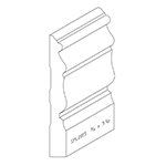 3/4" x 5-1/2" F/J Primed Poplar Custom Baseboard - SPL2015