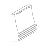 1-1/4" x 3-1/2" Character Grade White Oak Custom Baseboard - SPL2019