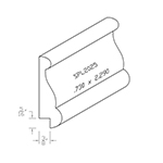 0.730" x 2.290" Walnut Custom Baseboard - SPL2025