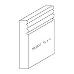 3/4" x 4" F/J Primed Poplar Custom Baseboard - SPL2037