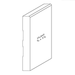 3/4" x 5-1/2" F/J Primed Poplar Custom Baseboard - SPL2045