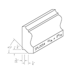 13/16" x 1-15/16" White Oak Custom Baseboard - SPL2054