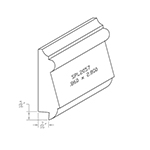 0.860" x 2.800" F/J Primed Poplar Custom Baseboard - SPL2057