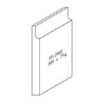 0.800" x 7-3/8" White Oak Custom Baseboard - SPL2082