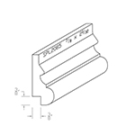 7/8" x 2.031" Brazilian Cherry Custom Baseboard - SPL2085