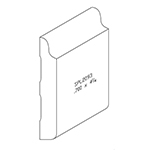 0.700" x 4-1/4" Knotty Eastern White Pine Custom Baseboard - SPL2093