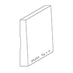 11/16" x 4" White Oak Custom Baseboard - SPL2114