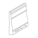 9/16" x 3-1/4" Character Grade White Oak Custom Baseboard - SPL2117