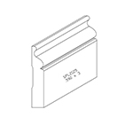 0.590" x 3" Quarter Sawn White Oak Custom Baseboard - SPL2125