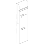 0.688" x 8-1/2" Cherry Custom Baseboard - SPL2126