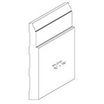 0.680" x 5-1/2" Character Grade White Oak Custom Baseboard - SPL2142